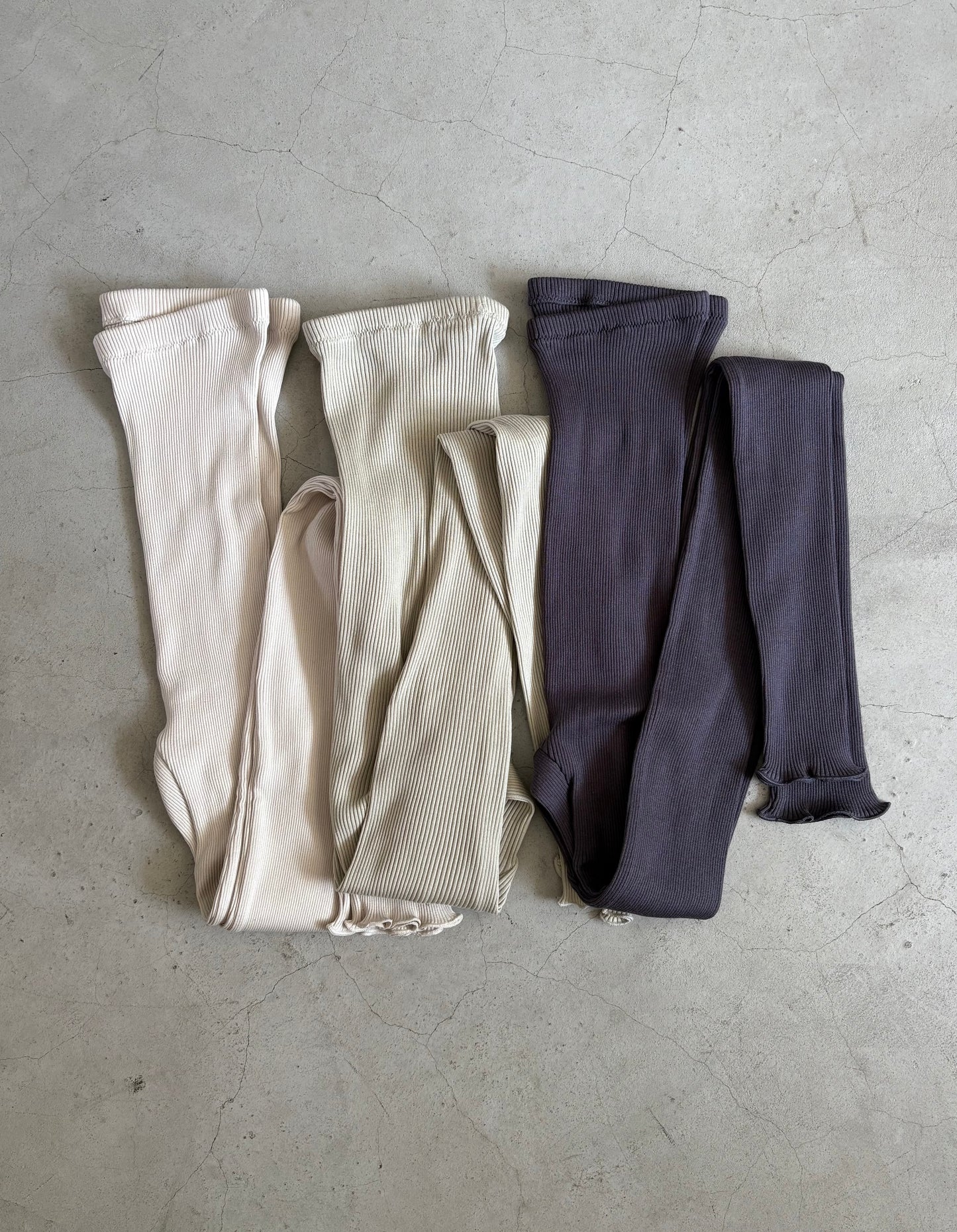 しっとりふわふわシルクコットンリブ　フルレギンス(NEW)